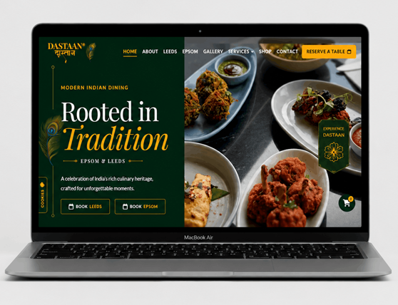 Dastaan Restaurant Website